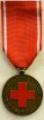 Medaille voor Trouwe Dienst van het Nederlandse Rode Kruis. Ingesteld 1926. Model 4, uitgereikt circa 2000-2017. In originele doosje. Prijs: .30,- 