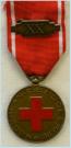 Medaille voor Trouwe Dienst van het Nederlandse Rode Kruis. Met gesp XX. Uitvoering van na 2000. Prijs: .30,-