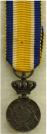Eremedaille Orde van Oranje Nassau brons draagminiatuur, diameter 13mm. Prijs: .27,50