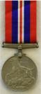Keerzijde van GB: British War Medal 1939-1945. Uitgereikt voor ten minste 28 dagen service in leger of vloot in WOII. 
