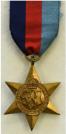 GB: 1939-1945 Star. Campaign medal, uitgereikt voor ten minste 6 maanden operational service. Prijs: .22,50
