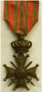Belgi: Oorlogskruis / Croix de Guerre 1914-1918 met bronzen palm (vermelding op legerniveau). Ingesteld 1915. Prijs: .