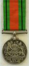 Keerzijde van GB: Defence Medal. Uitgereikt voor militaire / civiele verdienste ter ondersteuning van de war effort.