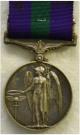 Groot-Brittanni: General Service Medal 1918-1962. Ingesteld 1923. Zilver. Met gesp 'Palestine 1945-1948'. Op naam van: 4612114 Sjt. H. Simms D.W.R. (Duke of Wellington's Regiment). Prijs: .145,-