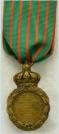 Sint-Helenamedaille, ingesteld 1857. Voor de veteranen van Napoleon (1792-1815). Ook aan Nederlanders uitgereikt. Verguld brons. Prijs: .145,-