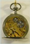 Zakhorloge in Berlijns zilveren kast (argentan), circa 1930. Maker: Excelsa. Prijs: .275,-