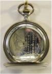 Zilveren savonnet zakhorloge. System Glashtte. Verzilverde wijzerplaat. Circa 1930. Prijs: .375,-