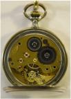 Zilveren savonnet zakhorloge. System Glashtte. Verzilverde wijzerplaat. Circa 1930. Prijs: .375,-