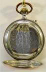 Spoorwegzakhorloge, circa 1890. Zilveren kast met vergulding. Maker: A. Rosskopf & Cie. Prijs: VERKOCHT
