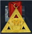 Heilig Koninklijk Gewelf (Holy Royal Arch). Cordonjuweel Eerste Opziener (First Principal). Maker: Toye, Kenning & Spencer, London. Prijs: .45,-