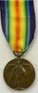 USA: Victory Medal 1914-1918. Eerste Wereldoorlog. Ingesteld 1919. Brons. Aan hangend lint. Prijs: .65,-