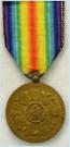 Belgi�: Overwinningsmedaille Victory Medal 1914-1918. Eerste Wereldoorlog. Ingesteld 1919. Brons. Prijs: �.25,-