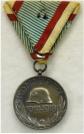 Hongarije: Oorlogsherinneringsmedaille Eerste Wereldoorlog. Combattantenversie. Ingesteld 1929. Verzilverd brons. Prijs: �.32,50