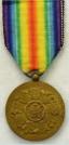 Belgi�: Overwinningsmedaille Victory Medal 1914-1918. Eerste Wereldoorlog. Ingesteld 1919. Brons. Prijs: �.25,-