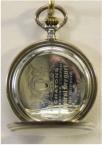 Zilveren savonnet zakhorloge. System Glash�tte. Verzilverde wijzerplaat. Circa 1930. Prijs: �.375,-