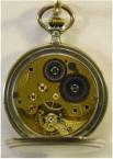 Zilveren savonnet zakhorloge. System Glash�tte. Verzilverde wijzerplaat. Circa 1930. Prijs: �.375,-
