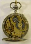 Zakhorloge 'Post & Spoor Chronometre'. Nikkelen kast, emaille wijzerplaat. Prijs: �.275,-