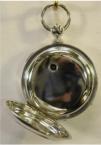 Zilveren zakhorloge met sleutelopwinding. Maker: American Watch Co. Waltham, Mass. Circa 1882. Prijs: �.595,- 