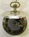 Wekkerhorloge / zakhorloge met wekker, circa 1930. Achterdeksel uitklapbaar om het horloge neer te zetten. Prijs: �.395,-