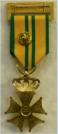 Vierdaagsekruis / Kruis voor Betoonde Marsvaardigheid. Voor de derde deelname. Maker: Van Veluw,Zeist. Prijs: 