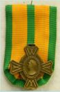 Oorlogsherinneringskruis (OHK). Ingesteld 1944. Ontwerp van Frans Smits. Leverancier: Tack, Breda. Prijs: �.60,-