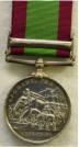 Groot-Brittanni�: Afghanistan Medal. Ingesteld 1881. Zilver. Met gesp 'Peiwar Kotal'. Op naam van: Sowar Abdool Kadeer Khan 8th Bengal Cavalery. Prijs op aanvraag. 