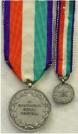 Itali�: Medaille voor Verdienste in Cultuur en Kunst (Medaglia ai benemeriti della cultura e dell'arte) in zilver. Ingesteld 1950. Maker: Cravanzola, Roma. Inclusief cassette en miniatuur. Prijs: �.65,-