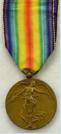 Belgi�: Overwinningsmedaille Victory Medal 1914-1918. Eerste Wereldoorlog. Ingesteld 1919. Brons. Prijs: �.25,-