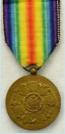Belgi�: Overwinningsmedaille Victory Medal 1914-1918. Eerste Wereldoorlog. Ingesteld 1919. Brons. Prijs: �.25,-